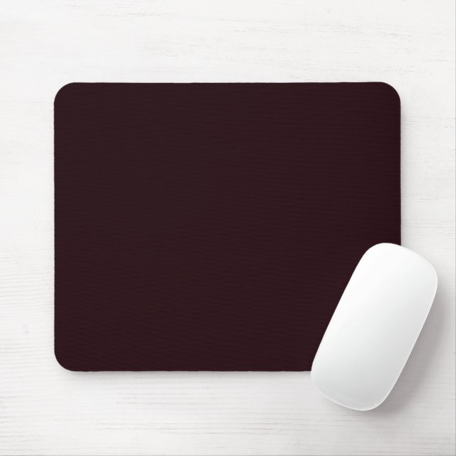 Dark Burgundy | Plain Burgundy  Mouse Mat (With Mouse)