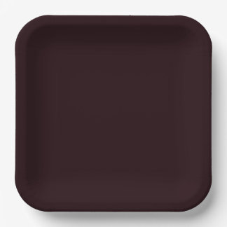 Dark Burgundy | Plain Burgundy Paper Plate