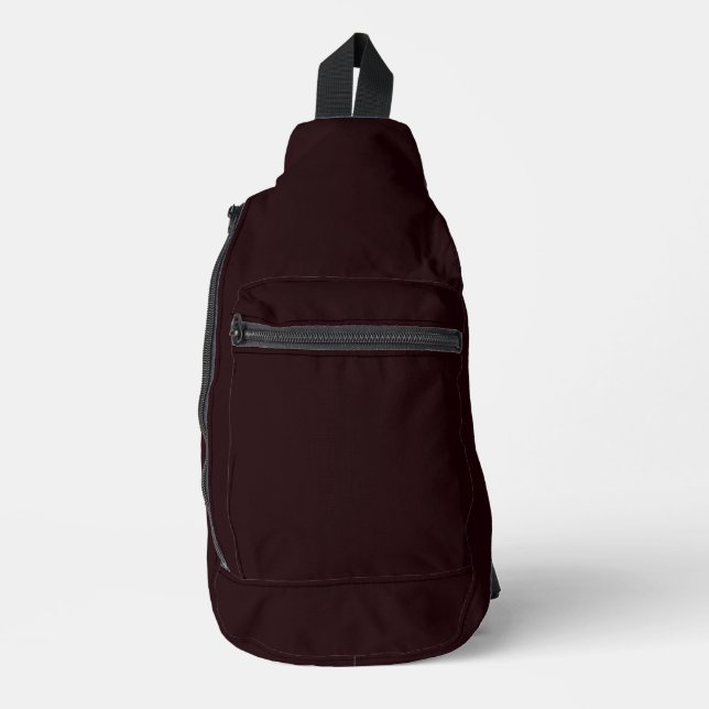 Dark Burgundy | Plain Burgundy  Sling Bag (Front)