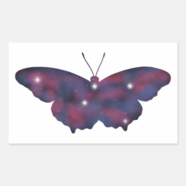 Dark Butterfly Starscape Sticker (Front)