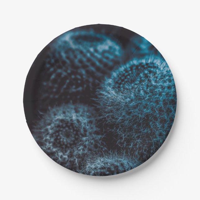 Dark Cactus Paper Plate (Front)