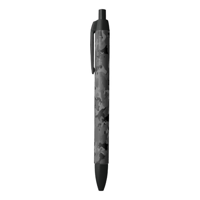 Dark Camo Black Ink Pen (Top (Vertical))