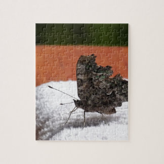 Dark Camouflage Butterfly Jigsaw Puzzle
