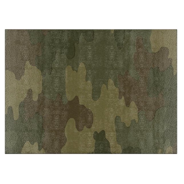 Dark Camouflage Cutting Board (Front)