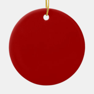 Dark Candy Apple Red Ceramic Tree Decoration