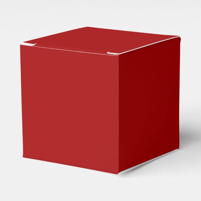 Dark Candy Apple Red Classic Favour Box (Front Side)