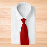 Dark Candy Apple Red Solid Color Tie<br><div class="desc">An intense and captivating deep red that exudes power and passion. This bold hue evokes the richness of a fine wine and the dramatic flair of a crimson sunset. Perfect for making a striking impression,  this color brings a touch of elegance and intensity.</div>
