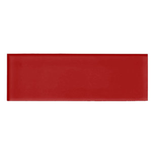 Dark Candy Apple Red Solid Colour Name Tag
