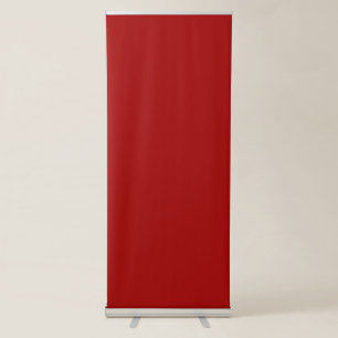 Dark Candy Apple Red Solid Colour Retractable Banner