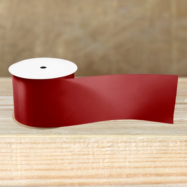 Dark Candy Apple Red Solid Colour Satin Ribbon (Creator Uploaded)