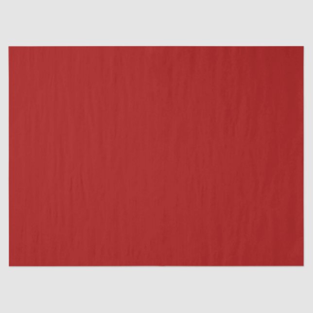 Dark Candy Apple Red Solid Colour Tissue Paper (Front)