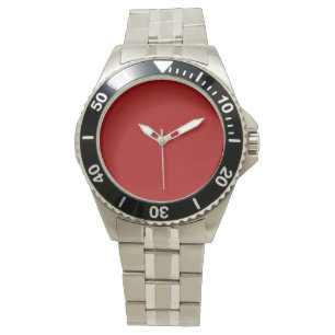 Dark Candy Apple Red Solid Colour Watch