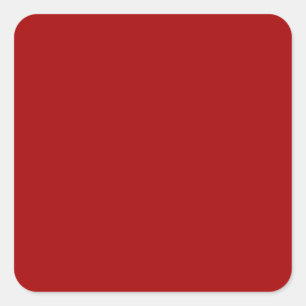 Dark Candy Apple Red Square Sticker