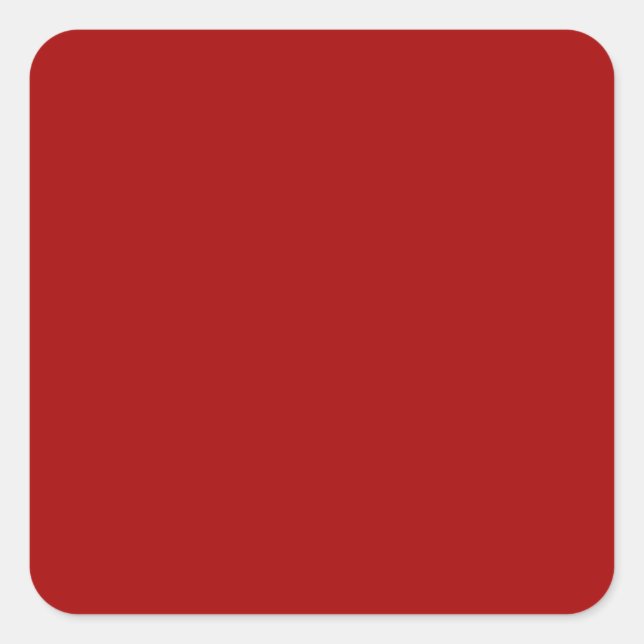 Dark Candy Apple Red Square Sticker (Front)