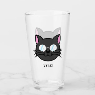 Dark Cat Black Cat Grey Cat Wearing Glasses
