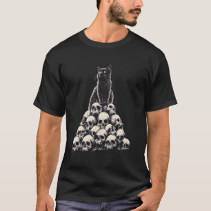 Dark Cat Black Gothic T-Shirt