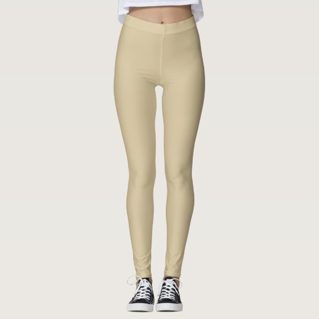 Dark Champagne Gold Leggings (Front)