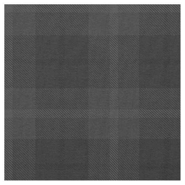 Dark Charchoal, Grey, black/grey stripe plaid Fabric (Close Up)