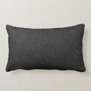 Dark Charcoal Grey Speckled Lumbar Cushion