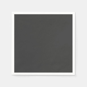 Dark Charcoal Solid Colour Napkin