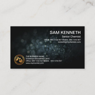 Dark Chemical Crystal Texture Chemical Engineering Business Card