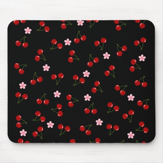 Dark Cherries Mouse Mat (Front)