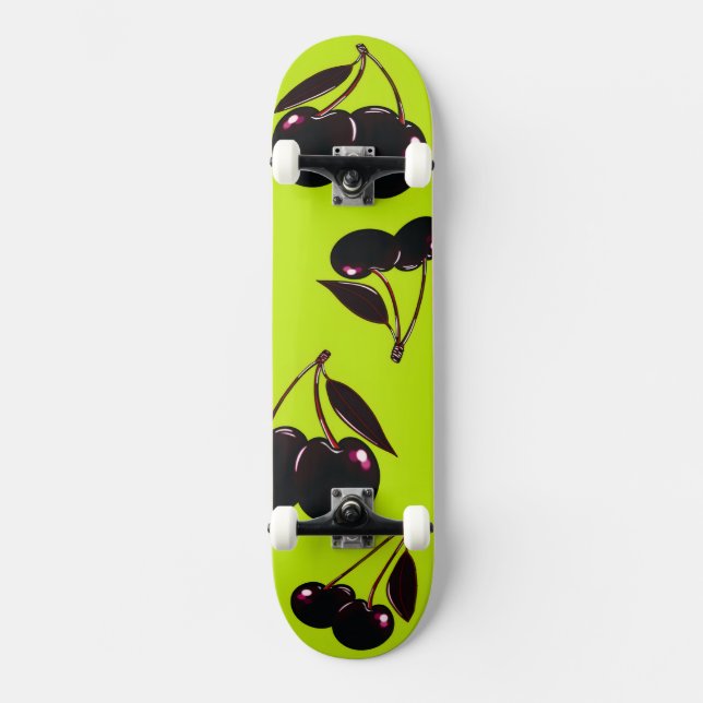 Dark Cherries Skateboard Deck (Front)
