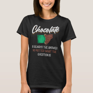 Dark Chocolate Bar Chocolate Lover Funny Chocolate T-Shirt