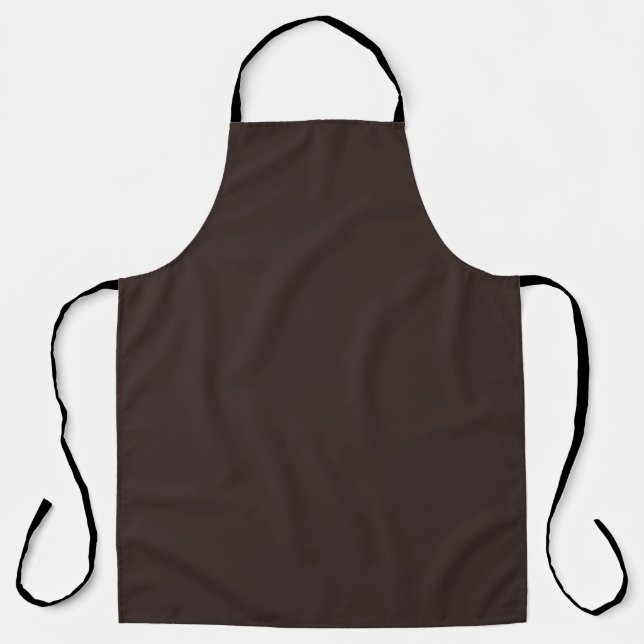 Dark Chocolate Brown Apron (Front)