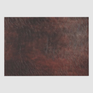 Dark Chocolate Brown Leather  Tissue Paper