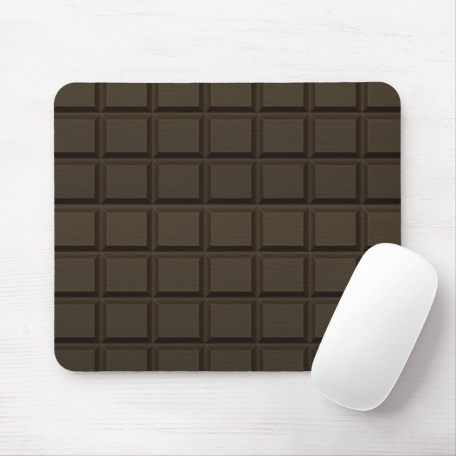 Dark Chocolate Candy Bar Mouse Mat (With Mouse)