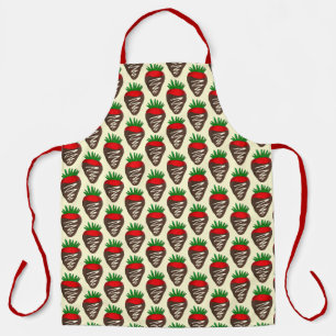 Dark Chocolate Covered Strawberry Dipped Fruit Apron