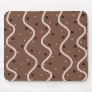 Dark Chocolate Drizzle and Sprinkles Pattern Mouse Mat