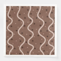 Dark Chocolate Drizzle and Sprinkles Pattern