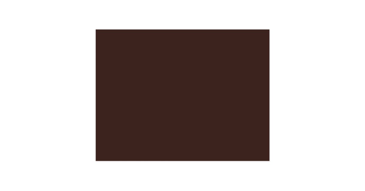 Dark Chocolate Hex Code 3D241F Postcard Zazzle co uk Dark Chocolate Hex Code 3D241F Postcard Zazzle co uk
