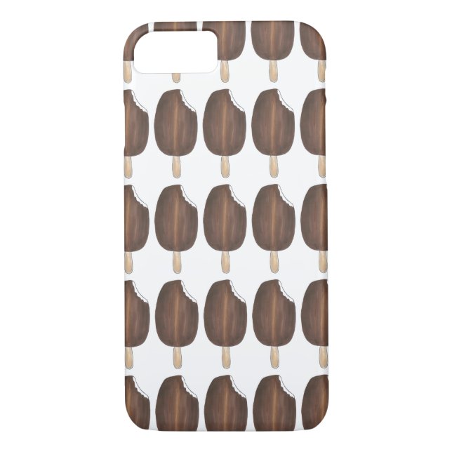 Dark Chocolate Ice Cream Popsicles Phone Case (Back)