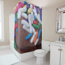 Dark Chocolate Ice Cream with Rainbow Sprinkles