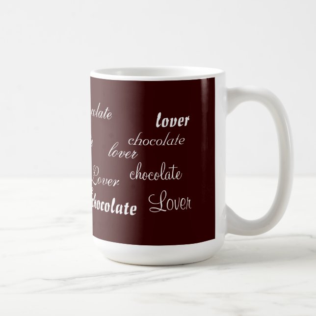 Dark Chocolate Lover Design Coffee Mug (Right)