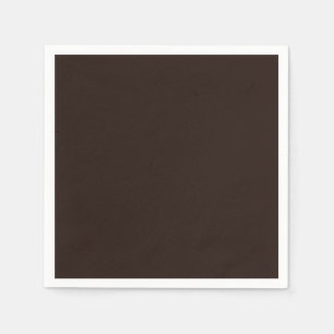 Dark Chocolate, Solid Brown, Dark Brown  Napkin
