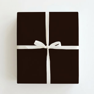 Dark Chocolate, Solid Brown, Dark Brown Wrapping Paper