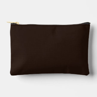 Dark Chocolate, solid dark brown  Accessory Pouch