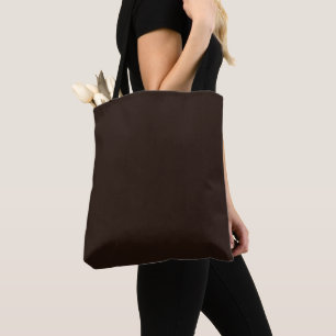 Dark Chocolate, solid dark brown  Tote Bag