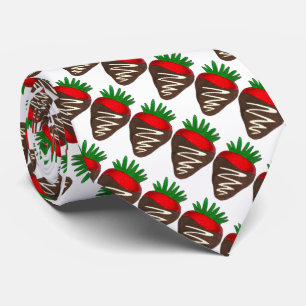 Dark Chocolate Strawberry Valentine's Day Foodie Tie
