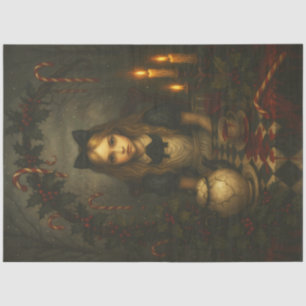 Dark Christmas Tea Party   Gothic Alice Holiday  Tissue Paper