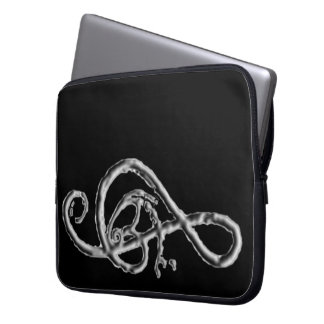 Dark Chrome Treble Laptop Sleeve