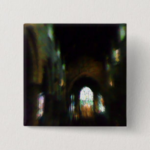 Dark Church 15 Cm Square Badge