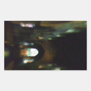 Dark Church Rectangular Sticker