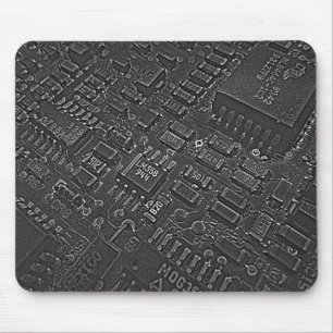 Dark Circuitry Mouse Mat
