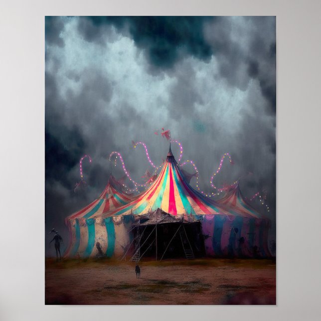 DARK CIRCUS 1 fantasy art illustration Poster (Front)