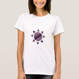 Dark City Twilight Honeycomb and Diamond Sun T-Shirt